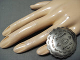 Stunning Vintage Native American Navajo Sterling Silver Shield Ring-Nativo Arts