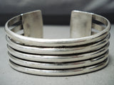 Stunning Vintage Native American Navajo Sugulite Rhodocyte Sterling Silver Bracelet-Nativo Arts