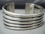 Stunning Vintage Native American Navajo Sugulite Rhodocyte Sterling Silver Bracelet-Nativo Arts