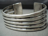 Stunning Vintage Native American Navajo Sugulite Rhodocyte Sterling Silver Bracelet-Nativo Arts