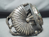 Stupendous Vintage Native American Navajo Royston Turquoise Sterling Silver Bracelet Old-Nativo Arts