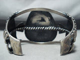 Stupendous Vintage Native American Navajo Royston Turquoise Sterling Silver Bracelet Old-Nativo Arts
