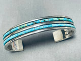 Sturdy Tso Family Vintage Native American Navajo Turquoise Heishi Sterling Silver Bracelet-Nativo Arts