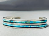 Sturdy Tso Family Vintage Native American Navajo Turquoise Heishi Sterling Silver Bracelet-Nativo Arts