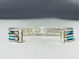 Sturdy Tso Family Vintage Native American Navajo Turquoise Heishi Sterling Silver Bracelet-Nativo Arts