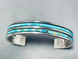 Sturdy Tso Family Vintage Native American Navajo Turquoise Heishi Sterling Silver Bracelet-Nativo Arts