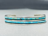 Sturdy Tso Family Vintage Native American Navajo Turquoise Heishi Sterling Silver Bracelet-Nativo Arts