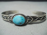Sunny Reeves Native American Navajo Turquoise Sterling Silver Bracelet-Nativo Arts