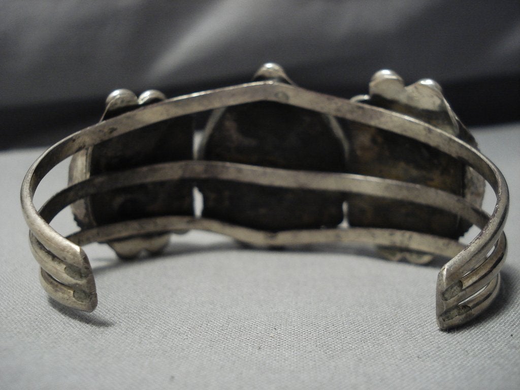Superior Vintage Native American Navajo Sterling Silver Bracelet Signe –  Nativo Arts