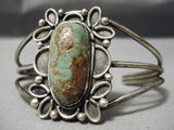 Superior Vintage Native American Navajo Royston Turquoise Sterling Silver Bracelet Old-Nativo Arts