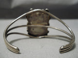 Superior Vintage Native American Navajo Royston Turquoise Sterling Silver Bracelet Old-Nativo Arts