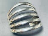 Superior Vintage Native American Navajo Sterling Silver Bracelet-Nativo Arts