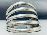 Superior Vintage Native American Navajo Sterling Silver Bracelet-Nativo Arts