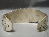 Superior Vintage Native American Navajo Sugulite Gold Sterling Silver Bracelet Cuff Old-Nativo Arts