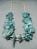 Superior Vintage Native American Navajo Turquoise Necklace-Nativo Arts