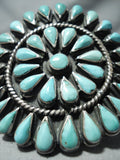 Superior Vintage Native American Navajo Turquoise Sterling Silver Bracelet-Nativo Arts