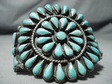 Superior Vintage Native American Navajo Turquoise Sterling Silver Bracelet-Nativo Arts