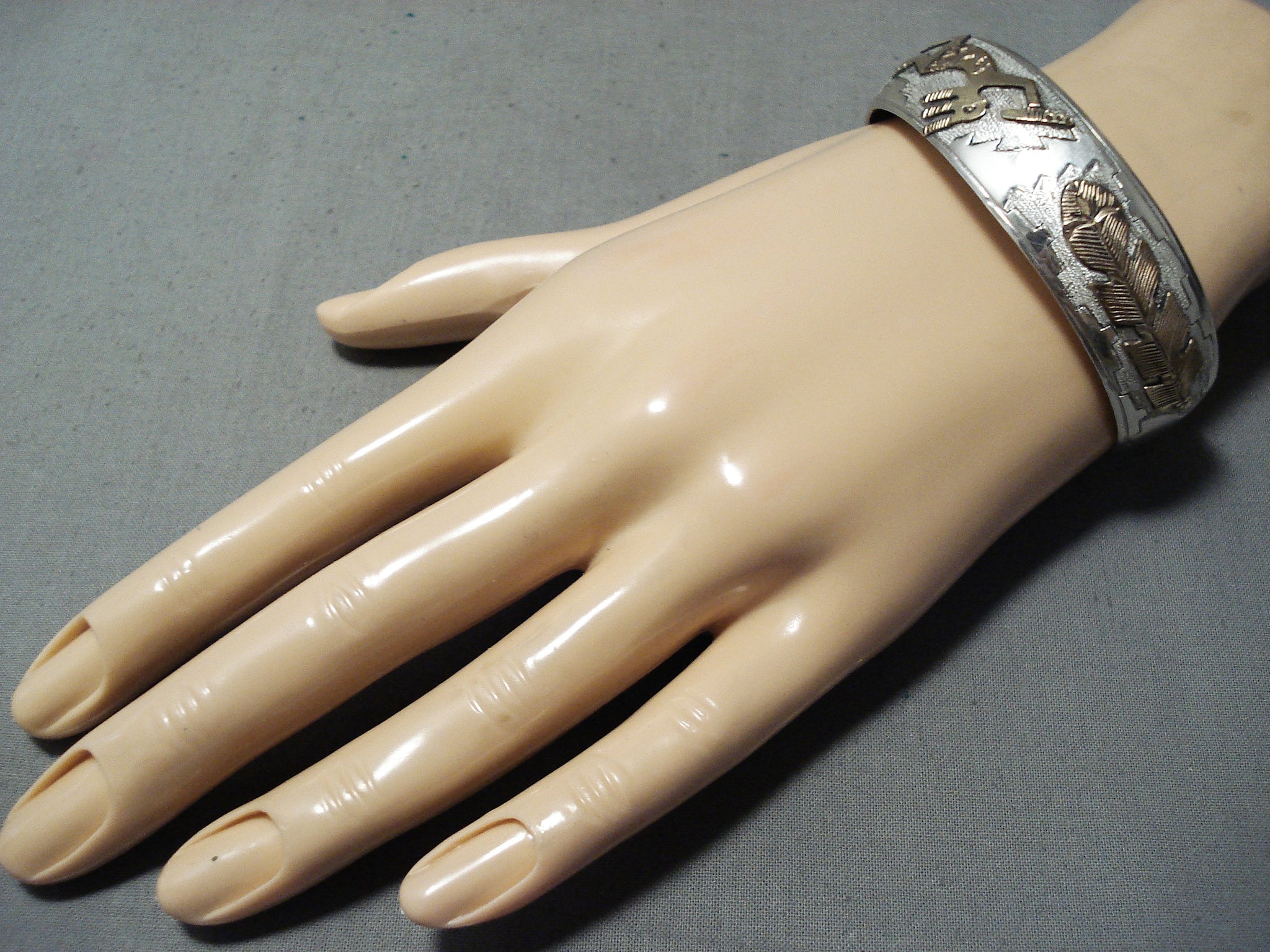 T.a.begay Vintage Native American Navajo Sterling Silver 12k Gold