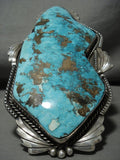The Best And Biggest Vintage Navajo Turquoise Native American Jewelry Silver Bracelet On The Internet-Nativo Arts