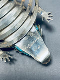 The Best Ever Native American Navajo Turquoise Toad Sterling Silver Bracelet-Nativo Arts