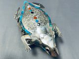 The Best Ever Native American Navajo Turquoise Toad Sterling Silver Bracelet-Nativo Arts