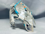 The Best Ever Native American Navajo Turquoise Toad Sterling Silver Bracelet-Nativo Arts