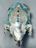 The Best Ever Native American Navajo Turquoise Toad Sterling Silver Bracelet-Nativo Arts
