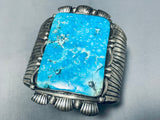 The Best Gilbert Turquoise Vintage Native American Navajo Museum Sterling Silver Bracelet-Nativo Arts