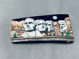 The Best Native American Navajo Turquoise Inlay Sterling Silver Buckle-Nativo Arts
