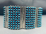 The Best Native American Turquosie Snake Eyes Sterling Silver Clasp Bracelet-Nativo Arts
