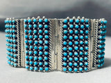 The Best Native American Turquosie Snake Eyes Sterling Silver Clasp Bracelet-Nativo Arts