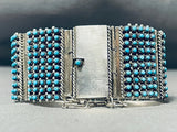 The Best Native American Turquosie Snake Eyes Sterling Silver Clasp Bracelet-Nativo Arts