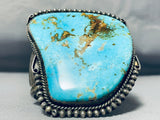 The Best Vintage Native American Navajo Blue Gem Turquoise Sterling Silver Bracelet-Nativo Arts