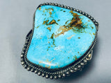 The Best Vintage Native American Navajo Blue Gem Turquoise Sterling Silver Bracelet-Nativo Arts