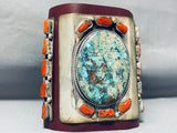 The Best Vintage Native American Navajo Gilbert Turquoise Sterling Silver Ketoh Bracelet-Nativo Arts