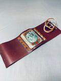 The Best Vintage Native American Navajo Gilbert Turquoise Sterling Silver Ketoh Bracelet-Nativo Arts