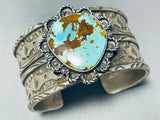 The Best Vintage Native American Navajo Tawn Cruz Turquoise Sterling Silver Bracelet-Nativo Arts