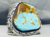The Biggest Best Native American Navajo Vintage #8 Turquoise Sterling Silver Bracelet - 300 Gram-Nativo Arts