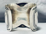 The Biggest Best Native American Navajo Vintage #8 Turquoise Sterling Silver Bracelet - 300 Gram-Nativo Arts