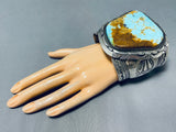 The Biggest Best Native American Navajo Vintage #8 Turquoise Sterling Silver Bracelet - 300 Gram-Nativo Arts