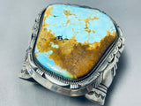 The Biggest Best Native American Navajo Vintage #8 Turquoise Sterling Silver Bracelet - 300 Gram-Nativo Arts