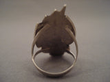 Towering Badger Paw Vintage Navajo Native American Jewelry Silver Ring Old-Nativo Arts