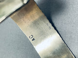 Tremendous Al Cleveland Native American Navajo Sterling Silver Bracelet Signed-Nativo Arts