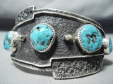 Tremendous Native American Navajo Sleeping Beauty Turquoise Sterling Silver Bracelet-Nativo Arts