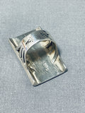 Tremendous Native American Navajo Sterling Silver Kokopelli Ring-Nativo Arts