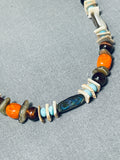 Tremendous Native American Navajo Turquoise Sterling Silver Necklace-Nativo Arts