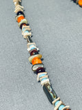 Tremendous Native American Navajo Turquoise Sterling Silver Necklace-Nativo Arts