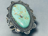 Tremendous Vintage Native American Navajo Royston Turquoise Sterling Silver Huge Bracelet-Nativo Arts