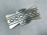 Tremendous Yzzie Vintage Native American Navajo Sterling Silver Pin Signed-Nativo Arts