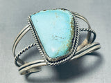 Tso Family Native American Navajo Signed 8 Turquoise Sterling Silver Bracelet-Nativo Arts